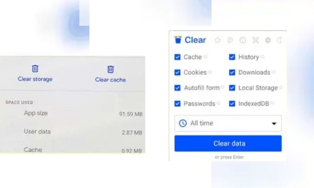 Clear Browser Cache and Cookies